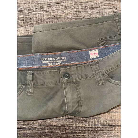 Lucky Brand Y2K Green Khaki Cargo Mini Skirt 8 - Picture 4 of 4